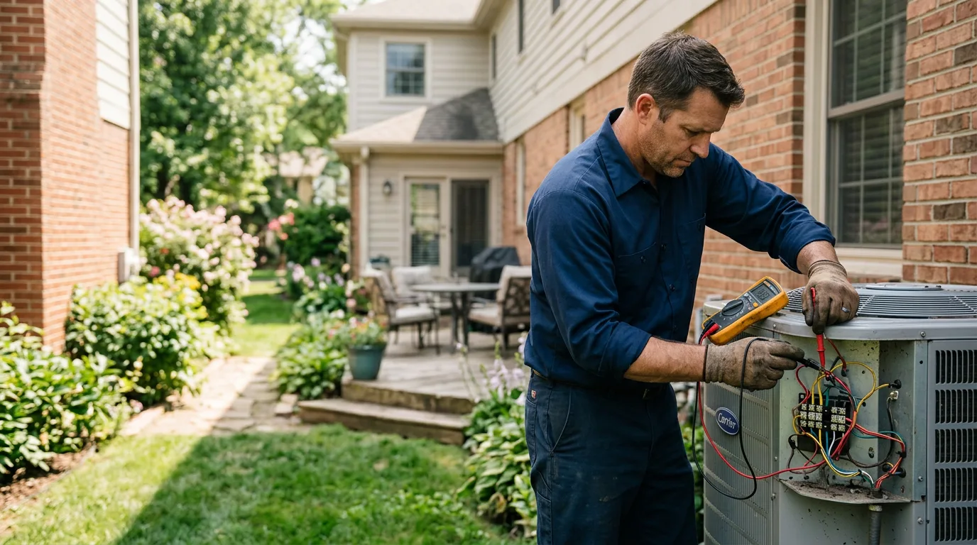 HVAC technician working near Scranton, AR